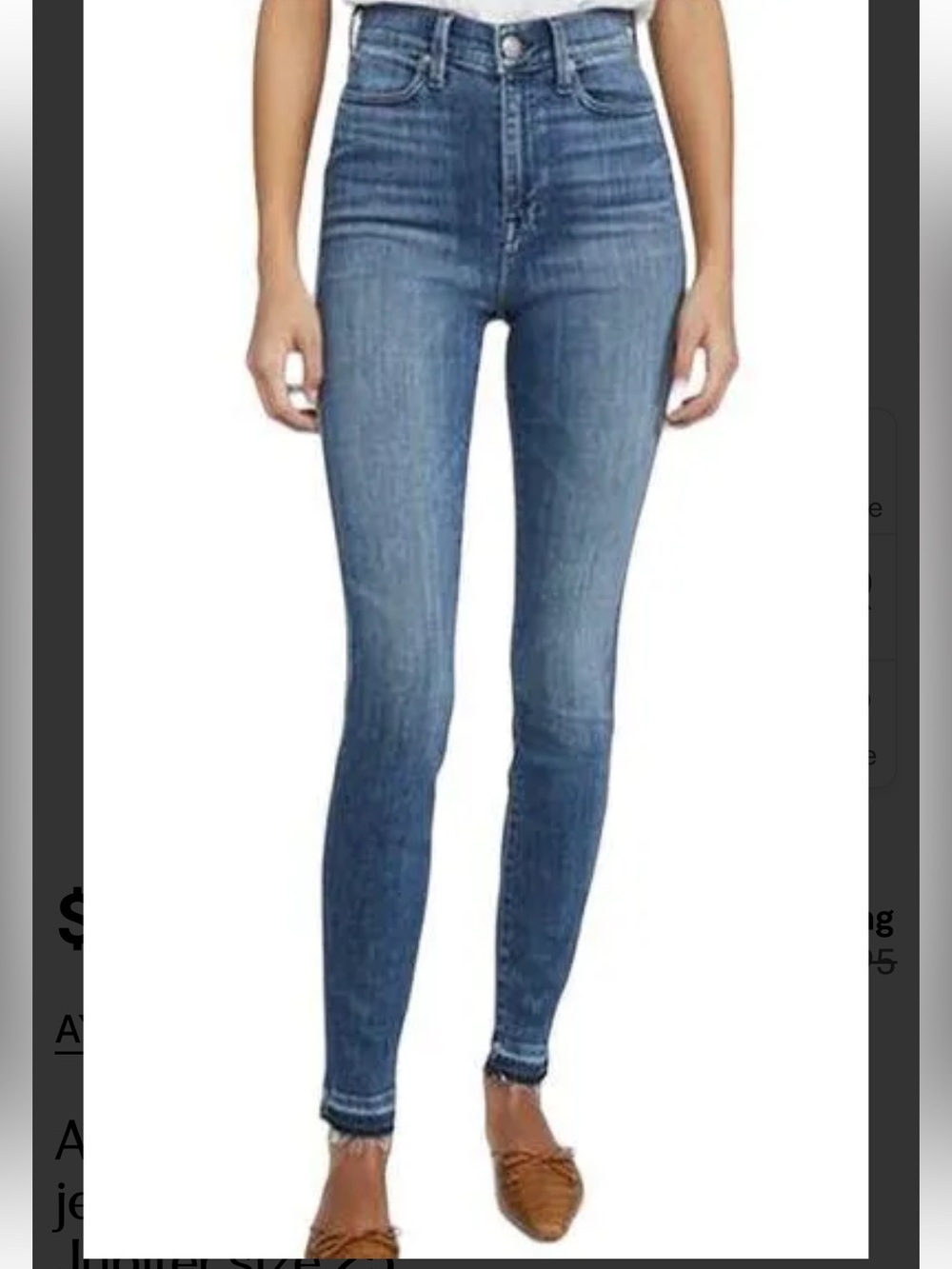 AYR Neon Jupiter Wash Cotton Blend High Rise The Riser Skinny Jeans Sz. 26